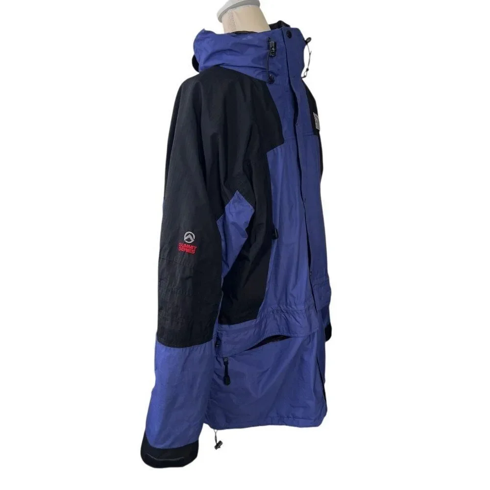 Vintage The North Face Men's Gore-Tex Waterproof Jacket Blue Outdoor Rain Sz XXL